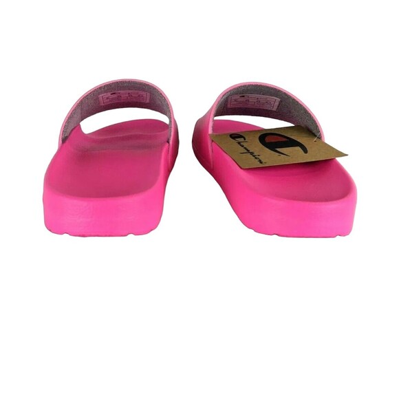 Champion IPO-R Logo Slide Sandals  Youth Girls Size 3  NWT  Hot Pink - Picture 5 of 6